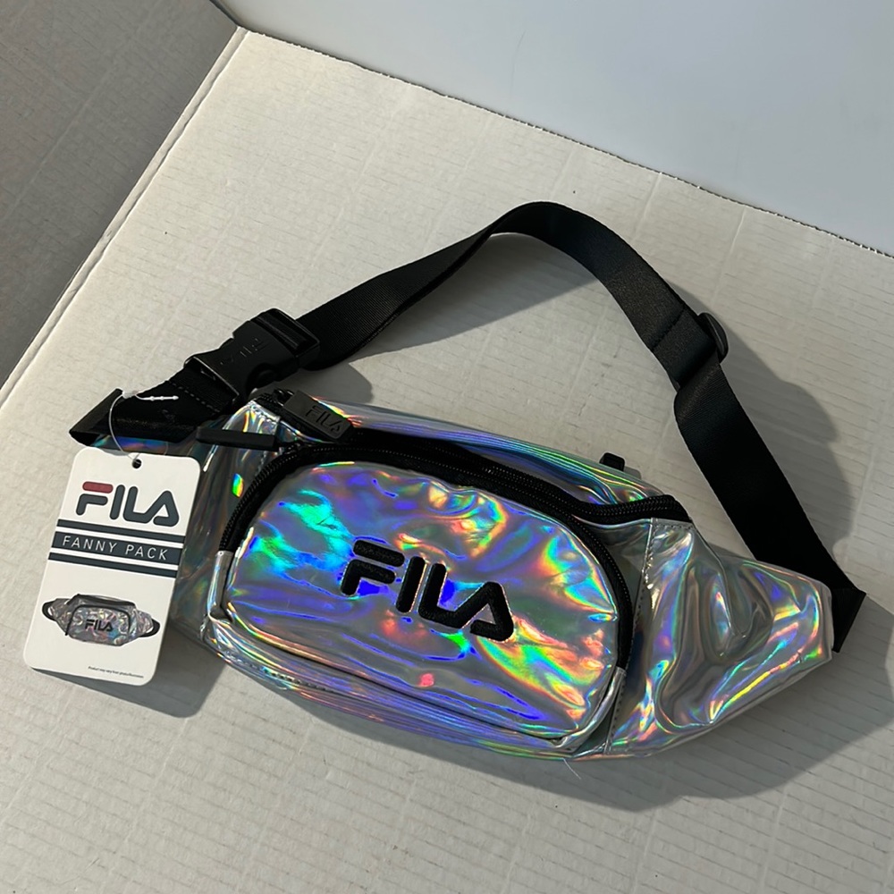 FILA iridescent adjustable active running workout gym walking waist bum bag